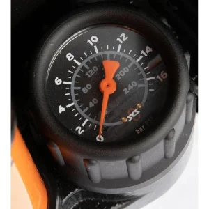 SKS Luftpumpe Rennkompressor, 10063, Standpumpe Mit Manometer, Multivalve 13