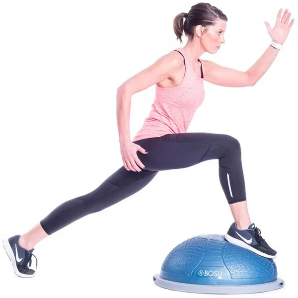 Bosu Balance-Ball NexGen Pro Balance Trainer, Beidseitig Nutzbar, Mit Luftpumpe, Blau, Ø 65cm 4