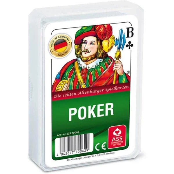 ASS Spielkarten Altenburger 22570062 Poker, 55 Karten, Papier, Französisches Bild 1