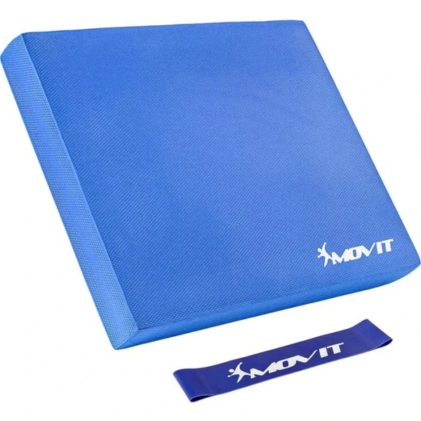 Balance-Pad MOVIT 50 X 40 X 6cm, Inkl. Gymnastikband, Blau 1