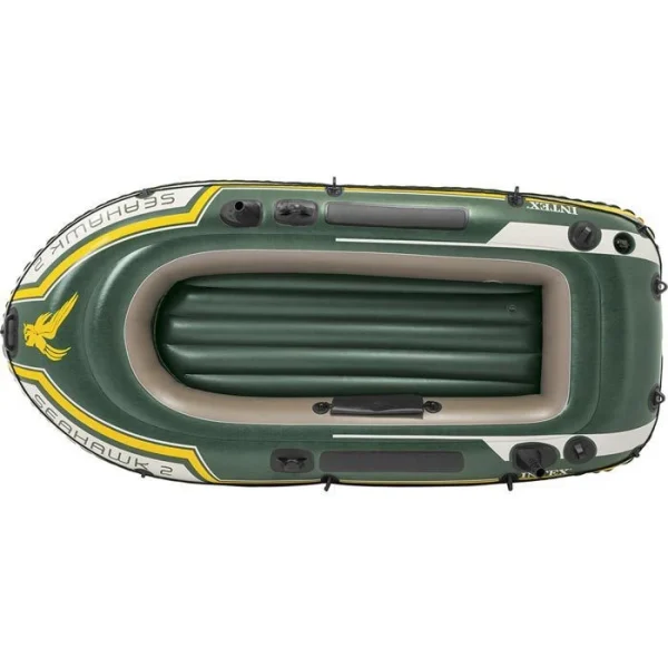 Intex Schlauchboot Seahawk 2 Set, 68347NP, Bis 2 Personen, Mit Luftpumpe Und 2 Paddeln 3