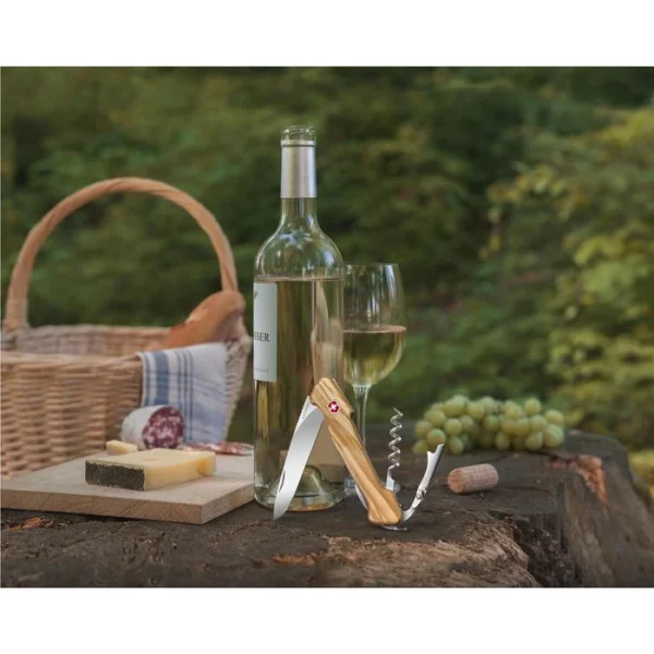 Victorinox Taschenmesser Wine Master 0.9701.64, Holzgriff, Olivenholz, 6 Funktionen 4