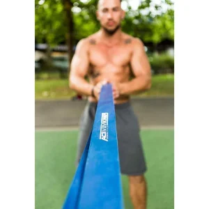 ActiveVikings Fitnessband Pull-Up, 1m, Mittlerer Widerstand, Blau, Loop 15