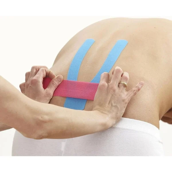 Nasara Kinesio-Tape Original, Schwarz, 5m X 5cm, Wasserfest, Elastisch 4