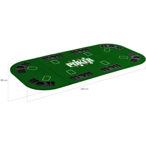 Maxstore Pokermatte 20030130, 160 X 80 Cm, Rechteckig, 8 Spieler, Grün 24