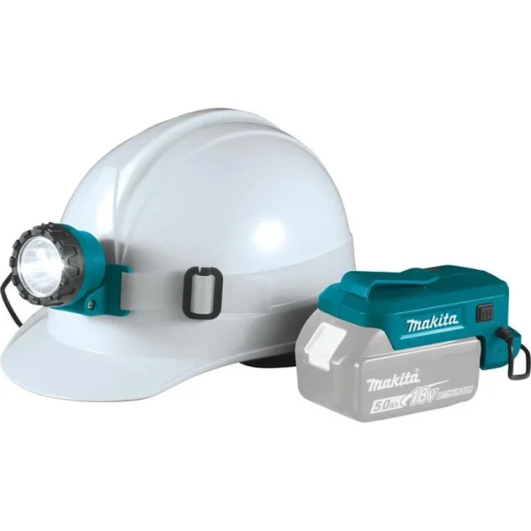 Makita Stirnlampe DML800 LED, 100 Lumen, 14,4V / 18V, Akku 5