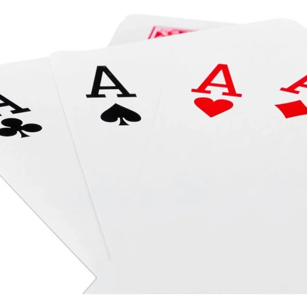 Relaxdays Spielkarten 10023627, Jumbo Pokerkarten, 54 XXL-Karten, Plastik, Anglo-Amerikanisches Bild 6