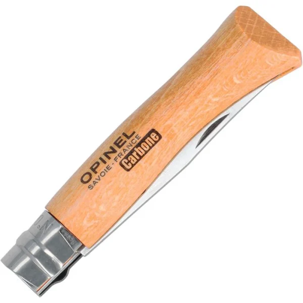 Opinel Klappmesser No.6 Carbon, Klingenlänge 7cm, Buche, Braun 3