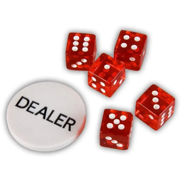 Maxstore Pokerkoffer 20030017, 500 Chips, Aluminium-Koffer, 2 Decks, Dealer Button, Würfel 6